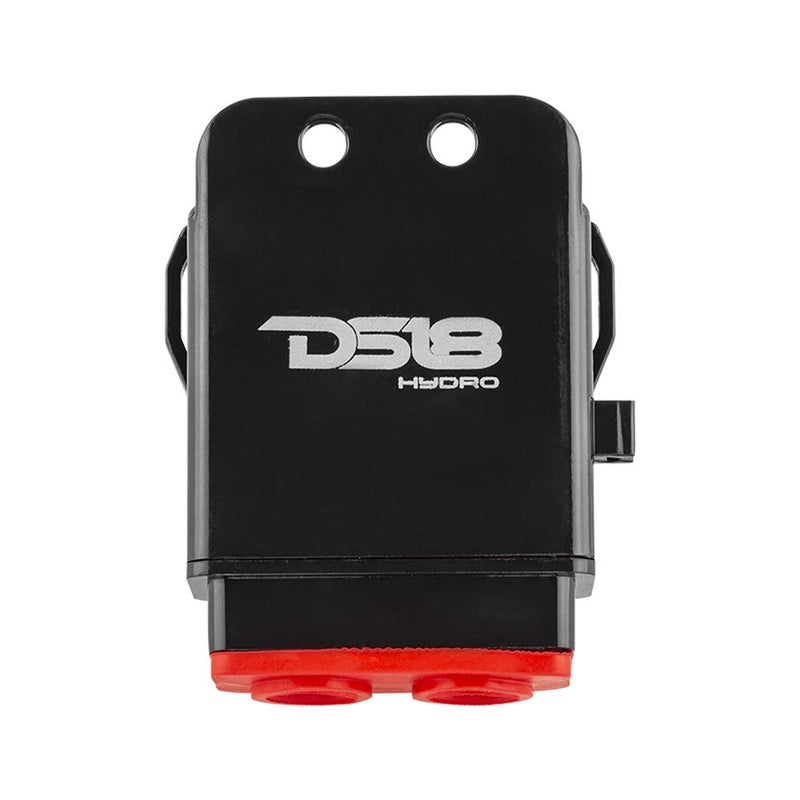 DS18 Hydro MFH4 - Marine Fuse Holder 4 AWG, Waterproof, Red Silicone Sheat, Included Brass Accessories - Image 1